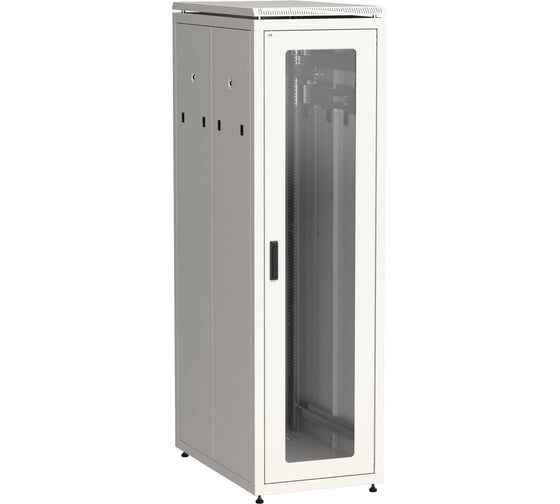 Шкаф напольный сетевой ITK LINEA N 19 47U 800х1000мм стеклянная передняя дверь задняя перфорированная серый LN35-47U81-GP 1
