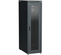Шкаф напольный сетевой ITK LINEA N 19 47U 800х1000мм стеклянная передняя дверь задняя металлическая черный LN05-47U81-GM