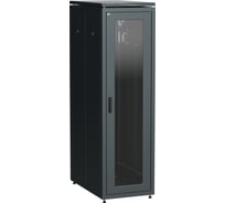 Шкаф напольный сетевой ITK LINEA N 19 42U 800х1000мм стеклянная передняя дверь задняя перфорированная черный LN05-42U81-GP