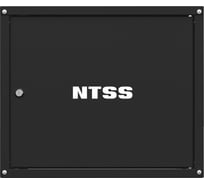 Шкаф настенный телекоммуникационный NTSS W 6U 600х450х370мм, 2 профиля 19, дверь сплошная металл, боковые стенки съемные, разобранный, черный RAL 9005 NTSS-W6U6045FD-BL