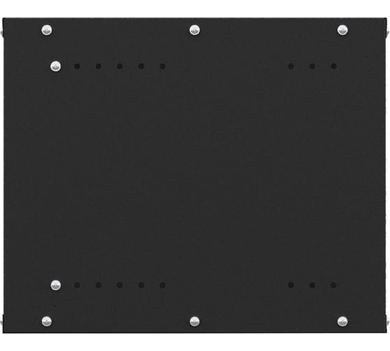 Шкаф настенный телекоммуникационный NTSS W 12U 600х450х635мм, 2 профиля 19, дверь сплошная металл, боковые стенки съемные, разобранный, черный RAL 9005 NTSS-W12U6045FD-BL