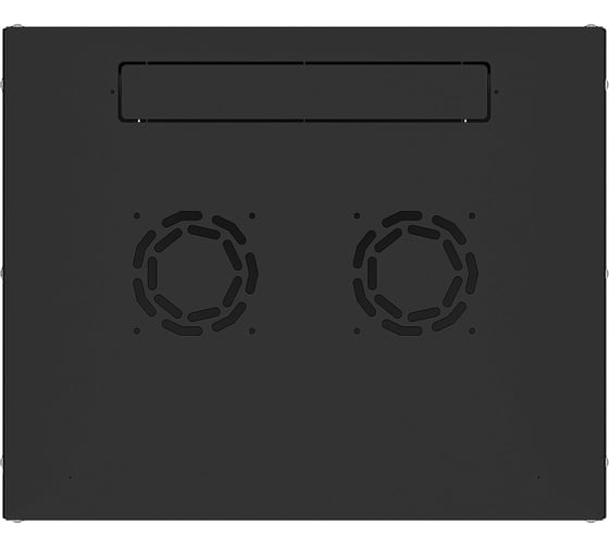 Шкаф настенный телекоммуникационный NTSS W 12U 600х450х635мм, 2 профиля 19, дверь сплошная металл, боковые стенки съемные, разобранный, черный RAL 9005 NTSS-W12U6045FD-BL