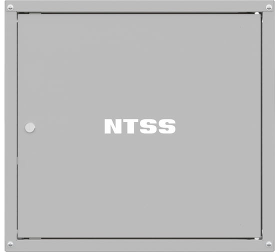 Шкаф настенный телекоммуникационный NTSS W 15U 600х450х770мм, 2 профиля 19, дверь сплошная металл, боковые стенки съемные, разобранный, серый RAL 7035 NTSS-W15U6045FD