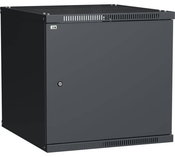 Шкаф ITK LINEA WE 12U, 600x650мм, дверь металл, черный LWE5-12U67-MF