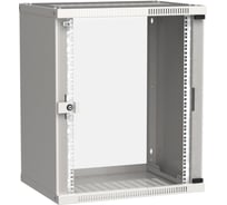 Шкаф ITK LINEA WE 15U, 600x450мм, дверь стекло, серый LWE3-15U64-GF