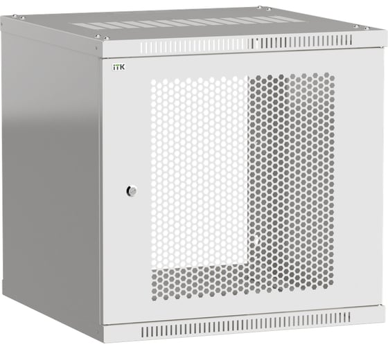 Шкаф ITK LINEA WE 9U 600x650мм дверь перфорированная серый LWE3-09U67-PF 1