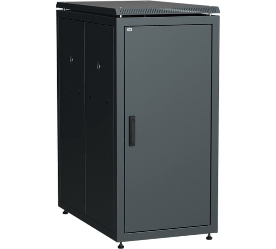 Шкаф сетевой ITK LINEA N 19 18U 600х1000мм металлическая передняя дверь черный LN05-18U61-M