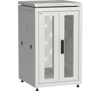 Шкаф сетевой ITK LINEA N 19 18U 600х600мм двери передняя перфорированная задняя двустворчатая перфорированная серый LN35-18U66-2PP