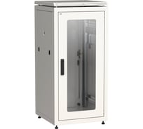 Шкаф сетевой ITK LINEA N 19 18U 600х600мм стеклянная передняя дверь задняя металлическая серый LN35-18U66-GM