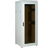 Шкаф сетевой ITK LINEA N 19 18U 800х800мм стеклянная передняя дверь задняя металлическая серый LN35-18U88-GM