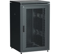 Шкаф сетевой ITK LINEA N 19 18U 800х800мм перфорированная передняя дверь задняя металлическая черный LN05-18U88-PM