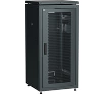 Шкаф сетевой ITK LINEA N 19 18U 600х600мм перфорированная передняя дверь черный LN05-18U66-P