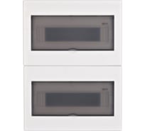 Корпус встраиваемый Dekraft прозрачная дверца 2 ряда 26 мод. IP41 ЩРВ-М 31076DEK