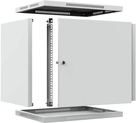 Шкаф телекоммуникационный настенный 44ММ ШТНС-12U-600-650-М-RAL7035 44.03.00034