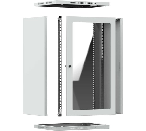 Шкаф телекоммуникационный настенный 44ММ ШТНС-18U-600-450-С-RAL7035 44.03.00054