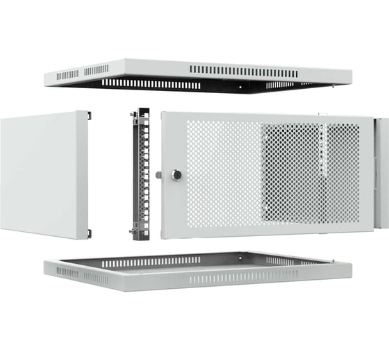 Шкаф телекоммуникационный настенный 44ММ ШТНС-6U-600-350-П-RAL7035 44.03.00002