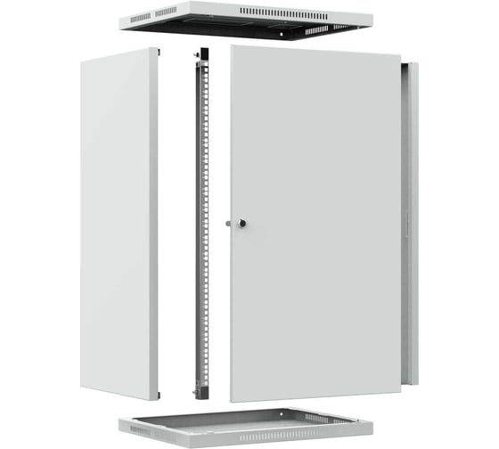 Шкаф телекоммуникационный настенный 44ММ ШТНС-18U-600-650-М-RAL7035 44.03.00058