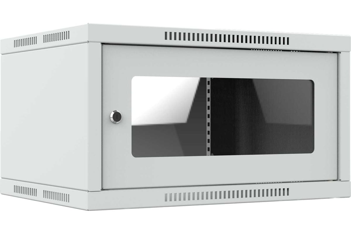 Шкаф телекоммуникационный настенный 44ММ ШТНС-6U-600-650-С-RAL7035 44. ...