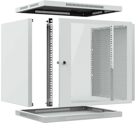 Шкаф телекоммуникационный настенный 44ММ ШТНС-12U-600-450-П-RAL7035 44.03.00029