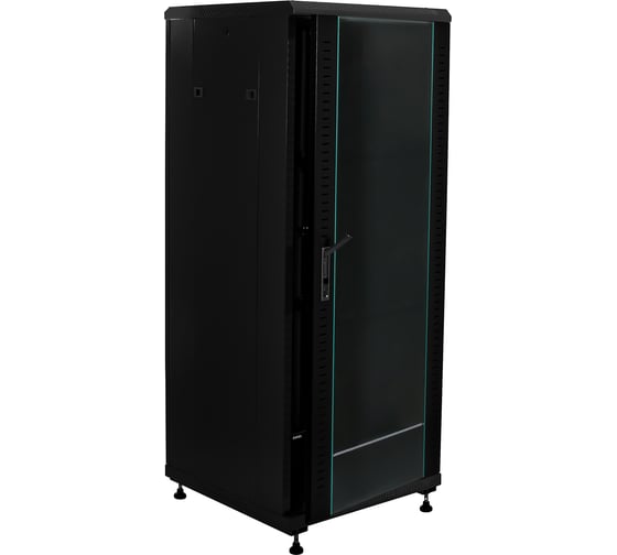 Шкаф 19 дюймов телекоммуникационный W&T 32U СЕРВЕРНЫЙ 600x600ММ ЧЕРНЫЙ B326060BWTWOF 1