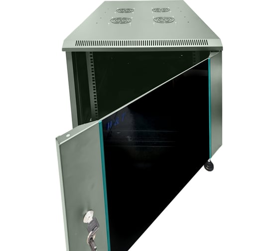 Шкаф 19 телекоммуникационный W&T 9U НАПОЛЬНЫЙ СЕРЫЙ C096080GWTWOF