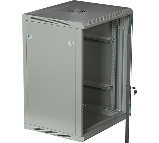 Шкаф 19 дюймов телекоммуникационный W&T 18U 600x450 СЕРЫЙ C186045GWTWOF