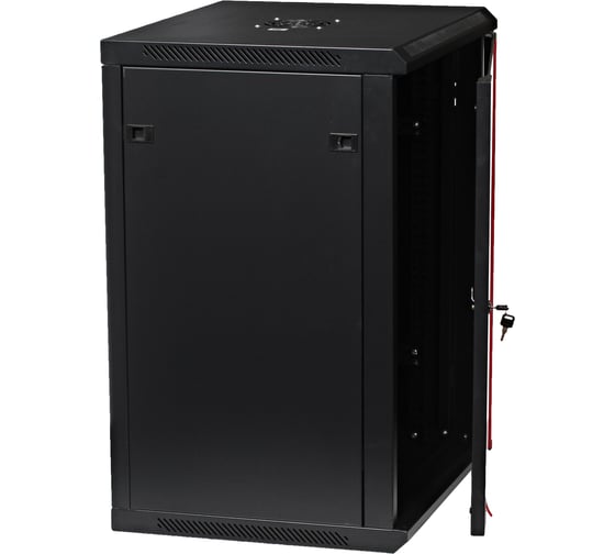 Шкаф 19 дюймов телекоммуникационный W&T 18U 600x450 ЧЕРНЫЙ C186045BWTWOF