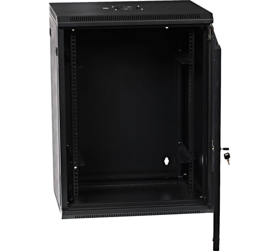 Шкаф 19 дюймов телекоммуникационный W&T 18U 600x450 ЧЕРНЫЙ C186045BWTWOF