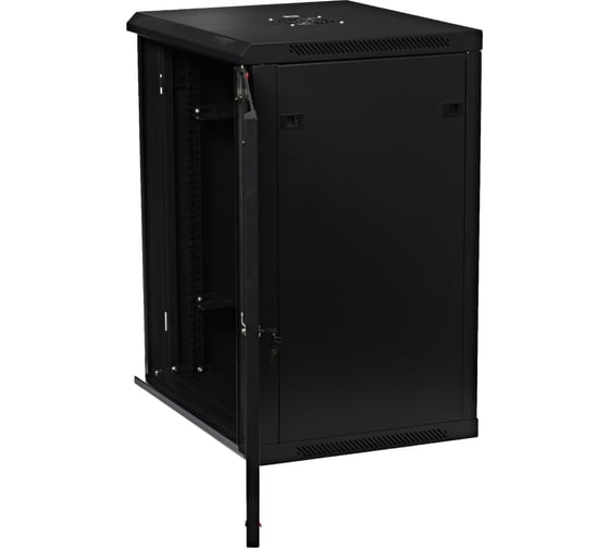 Шкаф 19 дюймов телекоммуникационный W&T 18U 600x450 ЧЕРНЫЙ C186045BWTWOF