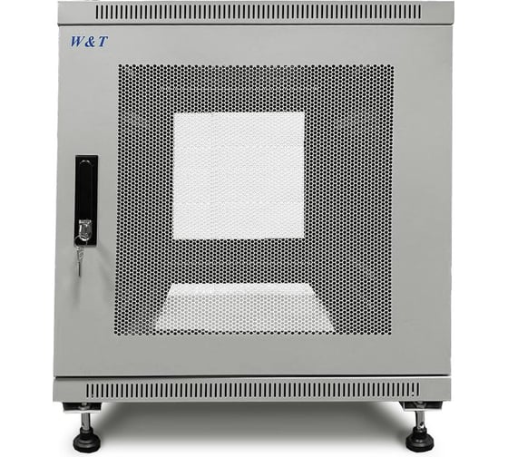Шкаф 19 дюймов телекоммуникационный W&T 12U СЕРВЕРНЫЙ 600x800ММ НАПОЛЬНЫЙ СЕРЫЙ D126080GWTWOF 1