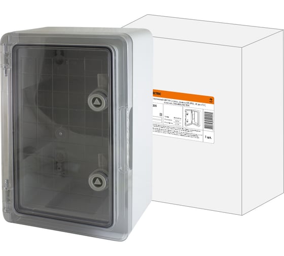 Навесной бокс TDM пластиковый ЩМП-0-5, крышка ABS, IP65, -45 до +75 С, 500x400x240 SQ0933-0205 1