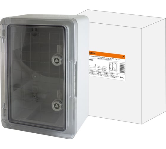 Навесной бокс TDM пластиковый ЩМП-0-8, крышка ABS, IP65, -45 до +75 С, 700x500x250 SQ0933-0208 1