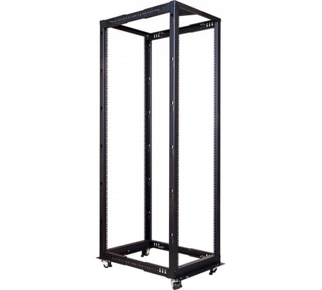 Двухрамная стойка TWT 42U с регулируемой глубиной 560-1020 мм черная RACK2-42U-ADJ