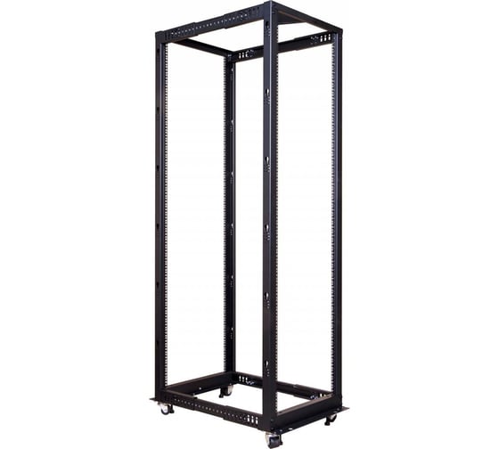 Двухрамная стойка TWT 42U с регулируемой глубиной 560-1020 мм черная RACK2-42U-ADJ