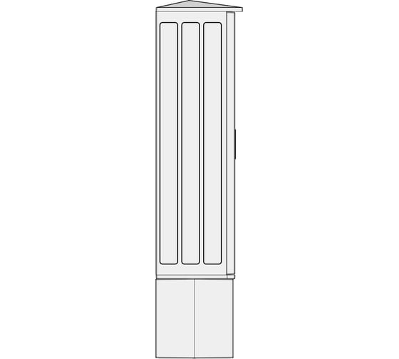 Корпус Энергопласт композитный (полиэстер) ЭПШП (Ф) 45x105x30, с фундаментом напольным Б4510530-01ФЦД.1