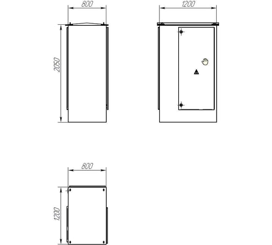 Корпус Энергопласт композитный (стеклопластик) ЭПШП (Н) 120x205x80, IP65 СП12020580-00