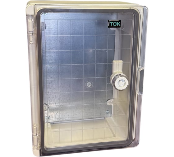 Корпус пластиковый iTOK ЩМПп 280x210x130 IP65 навесной прозрачная дверь УХЛ1 серии iBOX i-BOX-P-SCHMP-280-210-130-IP65-CLEAN