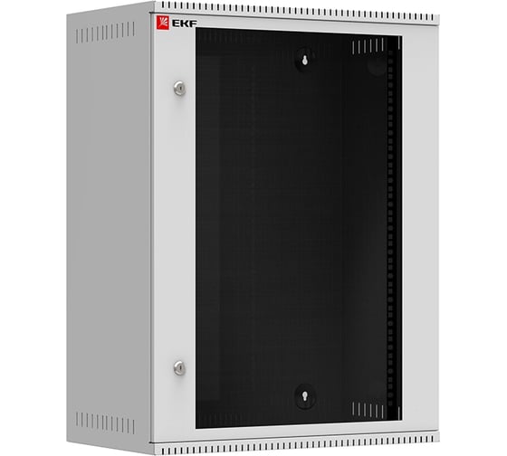 Телекоммуникационный настенный шкаф EKF 12U 600х550 стекло, Astra серия PROxima ITB12G550