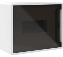 Щиток DKC 8 мод настенный FRAME, белый, с тонированной дверцей, с 1 шиной PEN на 8 отв. 1 ШТ F08W1WD