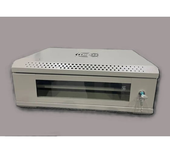 Шкаф телекоммуникационный КОМПАНИЯ ФОРТОН 4U 530x400x200 0.6мм Grey 4U530400200G 1