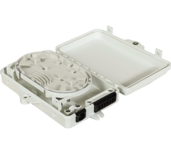 Настенный распределительный бокс LANMASTER на 6 волокон, наружной установки IP65 LAN-FDB-FTTH06/OUT