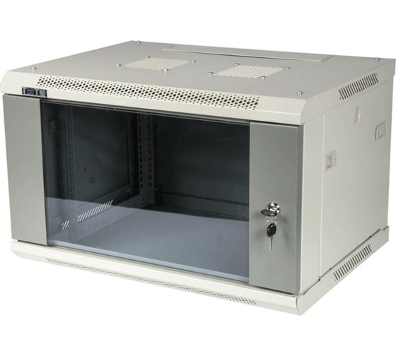 Настенный шкаф TWT Pro 4U 600x450 стеклянная дверь II TWT-CBWPG-4U-6x4-GY