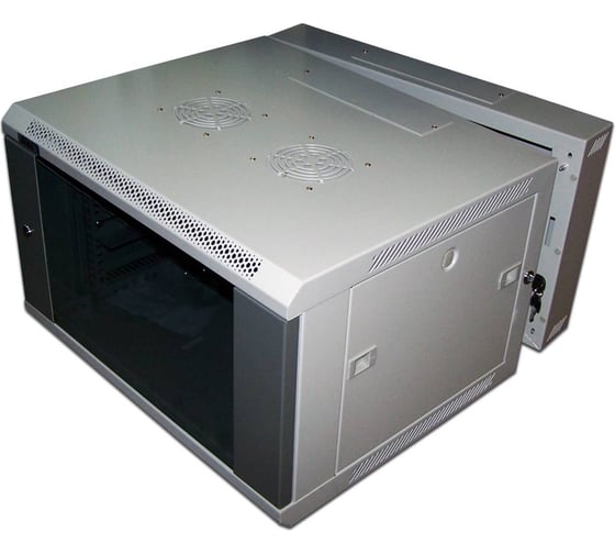 Настенный шкаф TWT 3-секционный, 22U 600x600, металлическая дверь, I CBW3-22U-6x6-M 1