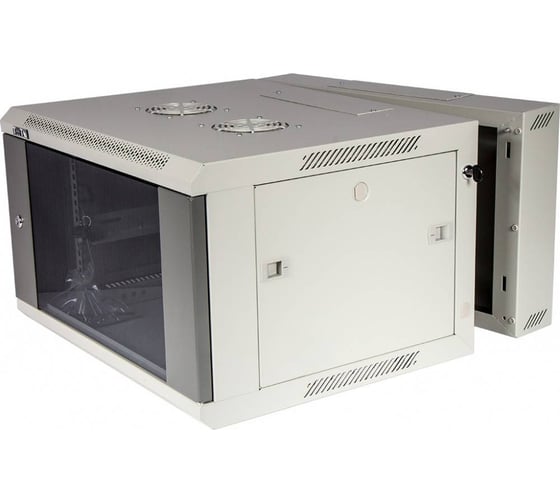 Настенный шкаф TWT серии Pro, 3-секционный, 27U 600x600, стеклянная дверь, I CBW3G-27U-6x6-GY 1