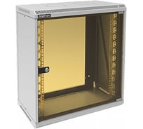 Шкаф настенный телекоммуникационный SUPRLAN стеклянная дверь ТВС-12U-600-450-СР 05-2123