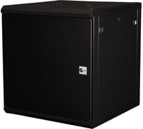 Шкаф 19 телекоммуникационный настенный DATAREX 12U 635x600x450 мм, дверь металл, черный DR-643001