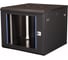 Шкаф 19 телекоммуникационный настенный DATAREX 9U 501x600x450 мм, дверь стекло, черный DR-632001 1