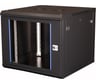 Шкаф 19 телекоммуникационный настенный DATAREX 9U 501x600x450 мм, дверь стекло, черный DR-632001