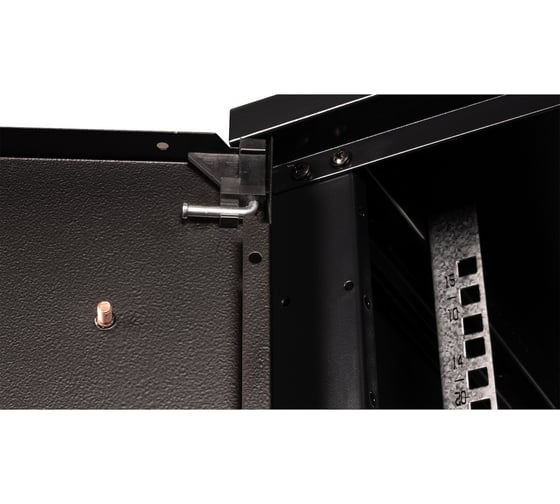 Шкаф 19 телекоммуникационный настенный DATAREX 18U 901x600x450 мм, дверь металл, черный DR-645001