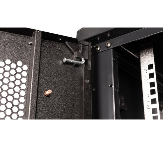 Шкаф 19 телекоммуникационный настенный DATAREX 15U 769x600x600 мм, дверь перфорация, черный DR-654101